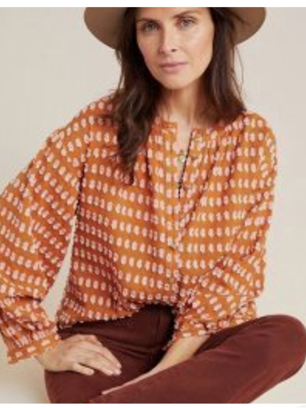 Anthropologie Pilcro Tavi Textured Button Down